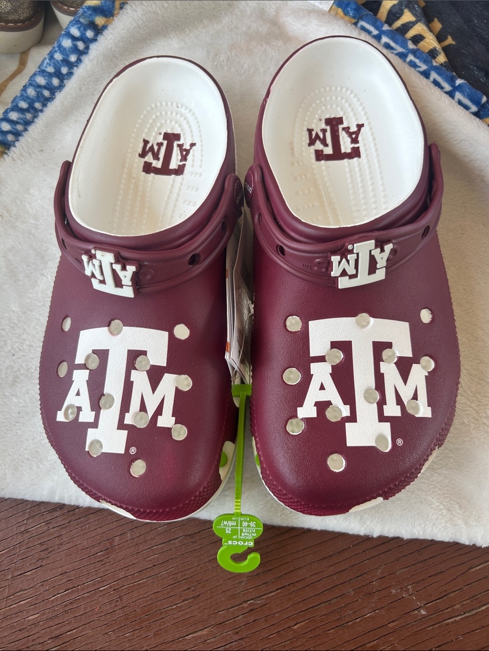 CROCS Kids Maroon/White Texas A&M Logo Clogs